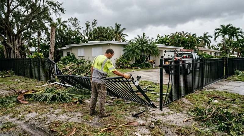 Storm Damage Fence Repair Miami